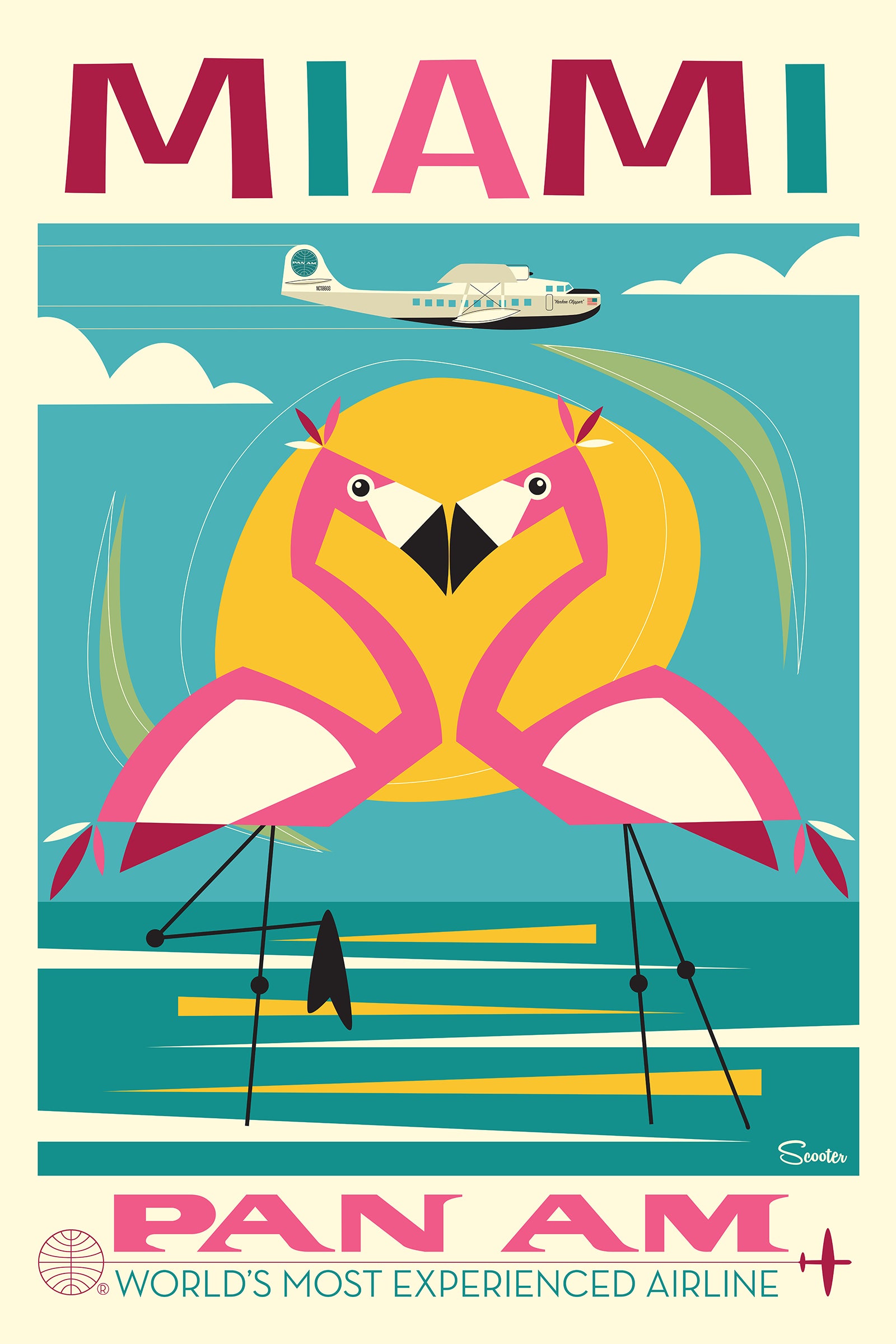 PAN AM Miami Poster – Art of Scooter