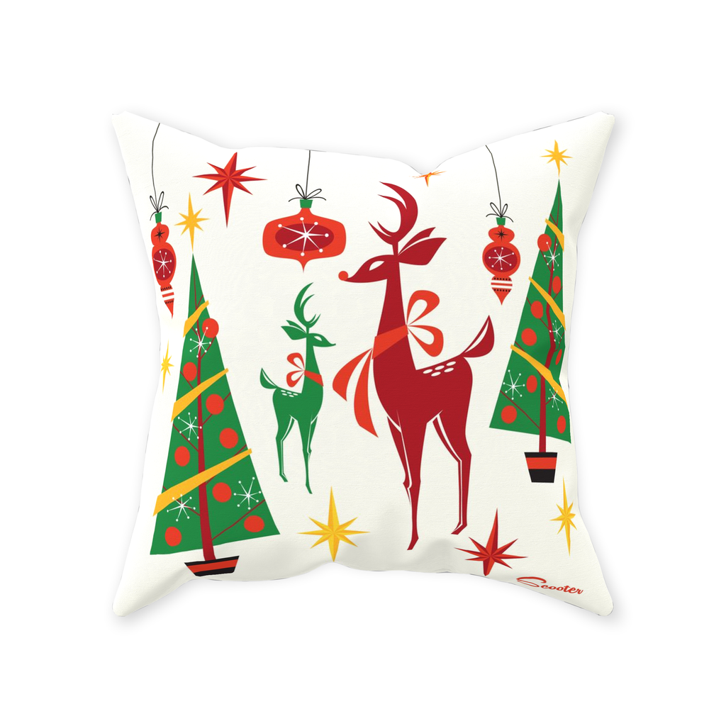 Traditional Christmas Throw Pillows Art of Scooter
