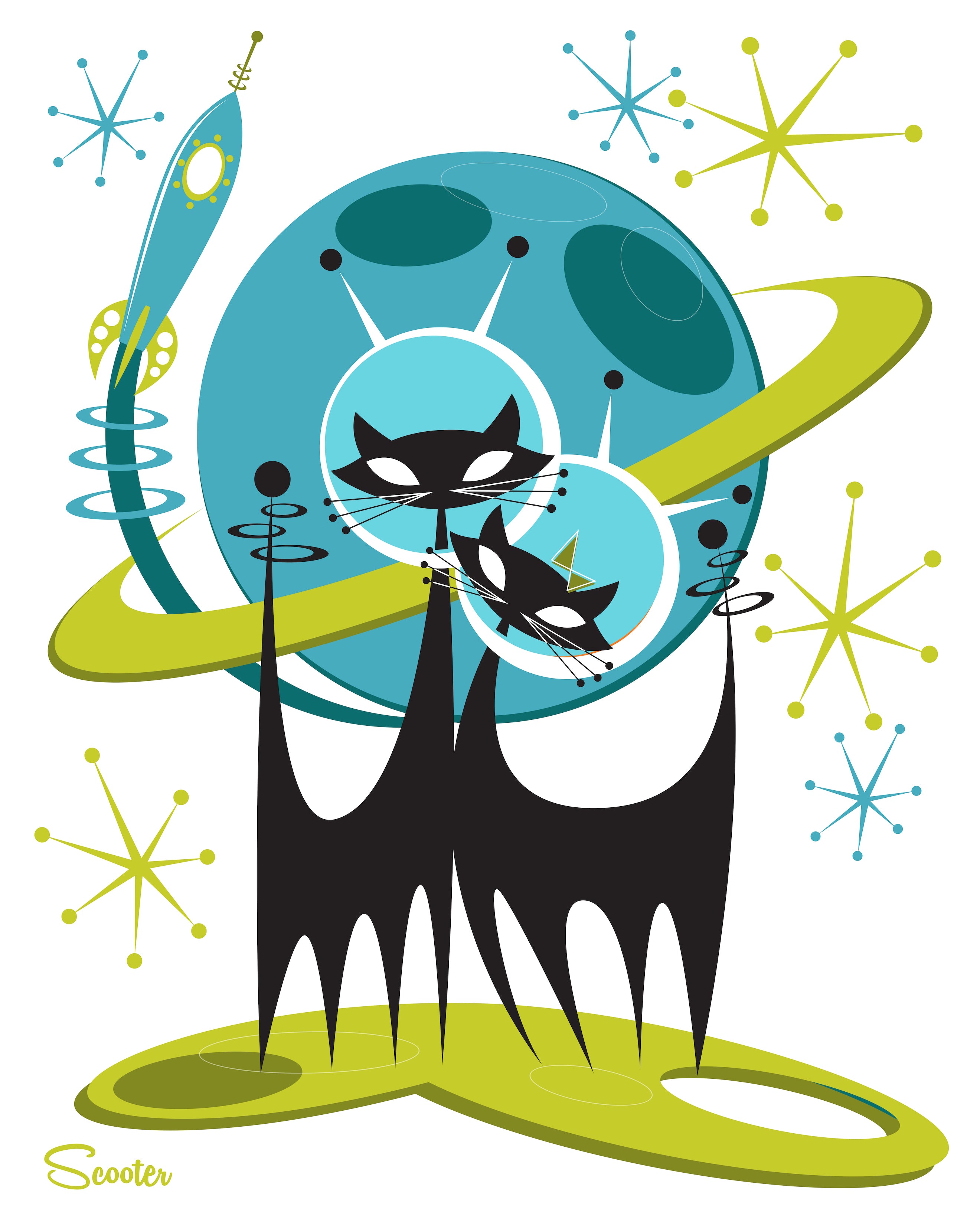 Galactic Cats 2 – Art of Scooter