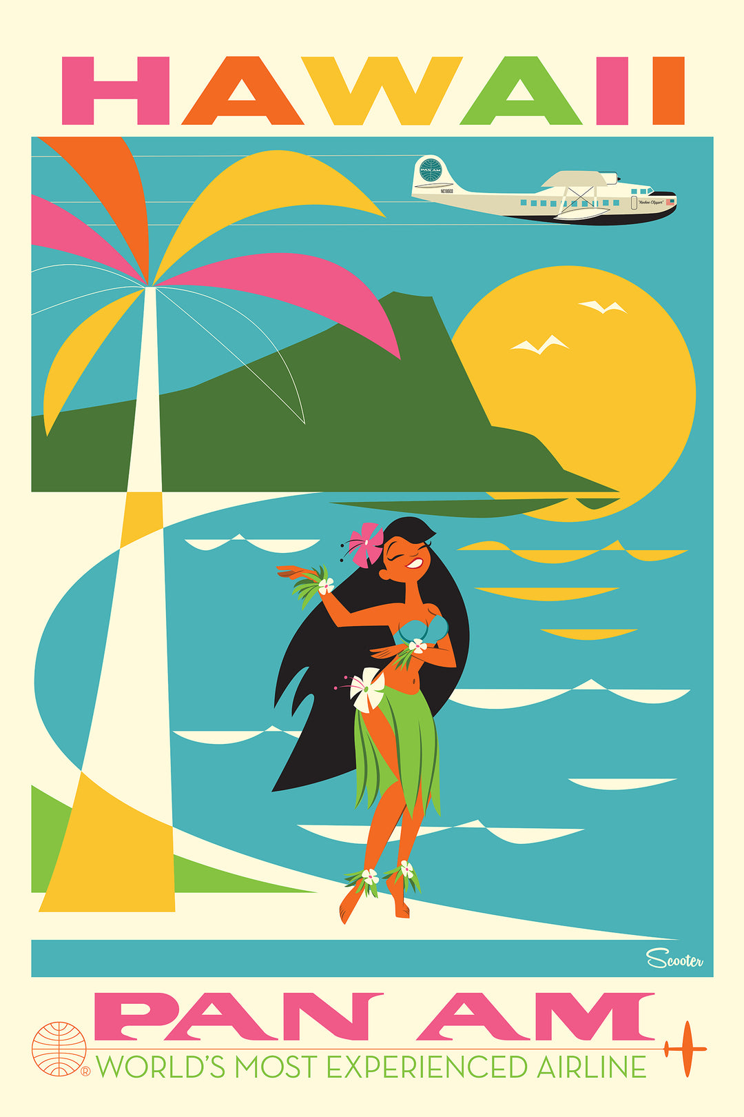 PAN AM Hawaii Poster – Art of Scooter
