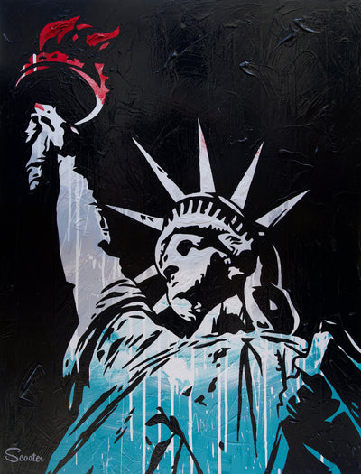 “Liberty” is a high-quality print of Scooter's original painting of the Statue of Liberty.